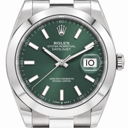 Rolex Datejust 41MM 126300 Mint Green Dial Watch